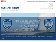 Tablet Screenshot of nucleairrisico.be
